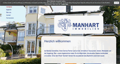 Desktop Screenshot of manhart-immobilien.de